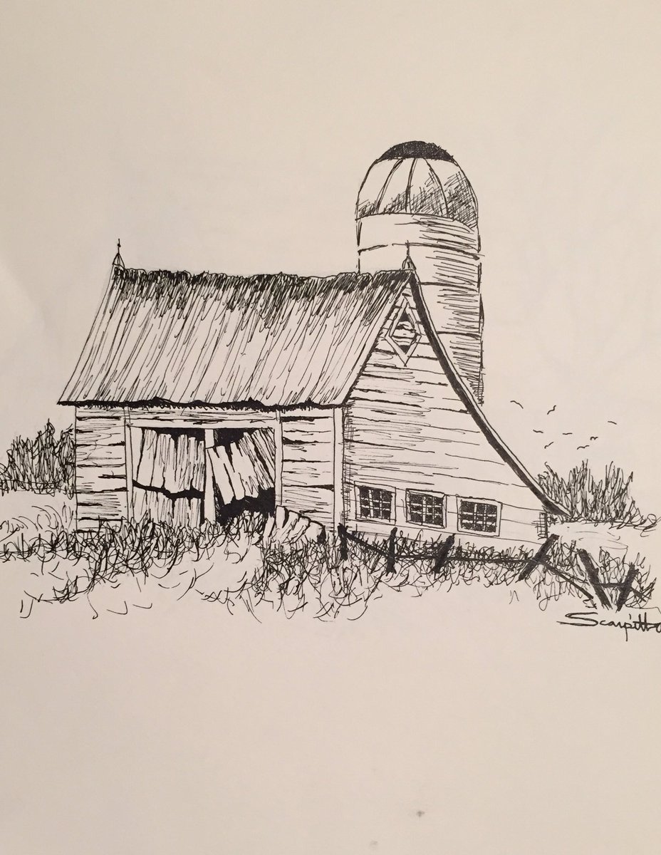 Adam Scarpitta On Twitter I Was Really Into Drawing Old Barns 18