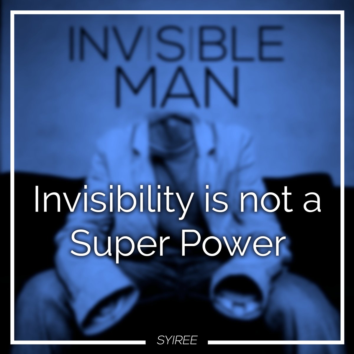 Syiree_Official's tweet photo. Superheros aside invisibility hasn't really helped any1 Staying relevant in an evr changng platform #digital #syiree https://t.co/Oheb2CWVrJ