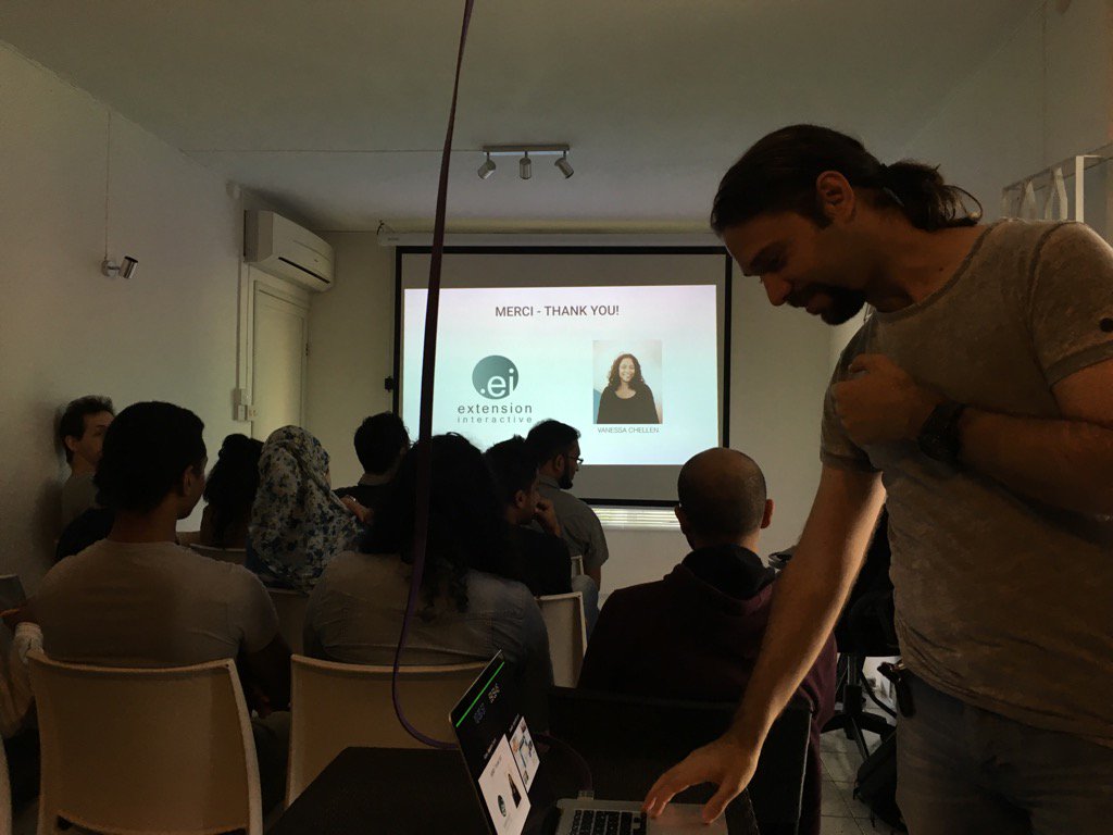 __Sun__'s tweet image. The #frontendmu meetup starts at extension interactive