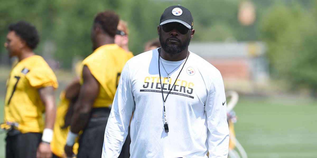 steelers's tweet photo. Tomlin: "Great day today. Glad to get this group finally on the field."

🎥 | https://t.co/AH6VQZ0wKr https://t.co/u8NCWxXrwb