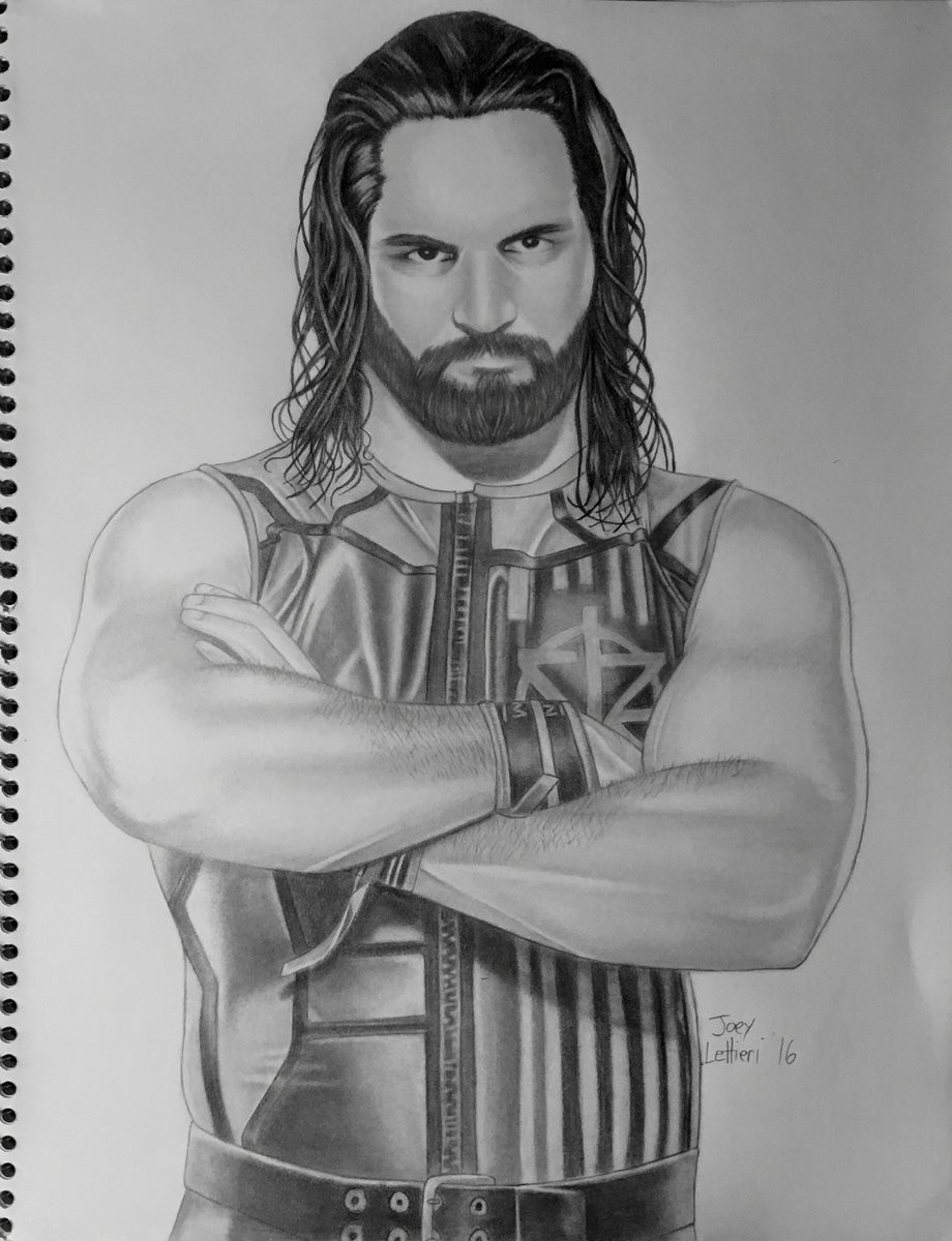 Learn How to Draw Seth Rollins Wrestlers Step by Step  Drawing Tutorials