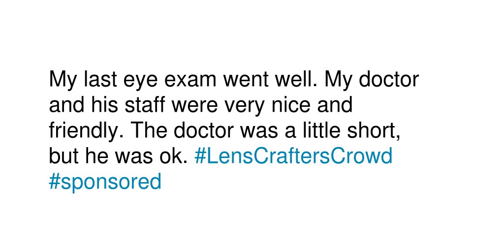 frugalgirl1's tweet photo. What are some of your thoughts from your last eye exam? #LensCraftersCrowd #sponsored https://t.co/LpsTSZqO9r