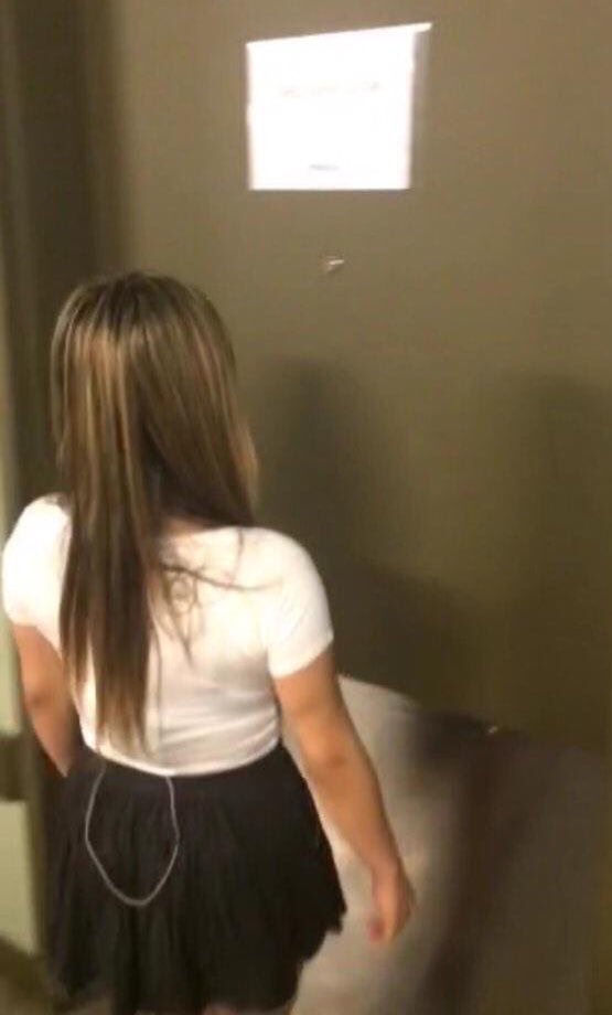 allyflashbacks's tweet image. remember when ally was too short for the door peephole
