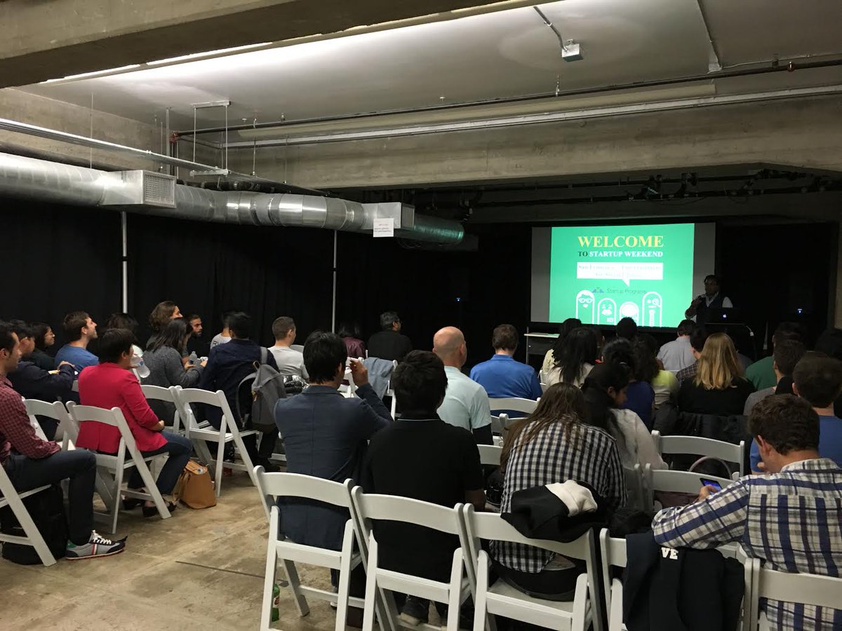 swbay's tweet photo. Kicking off #startupweekend #fun4change https://t.co/cErQq1HQiA