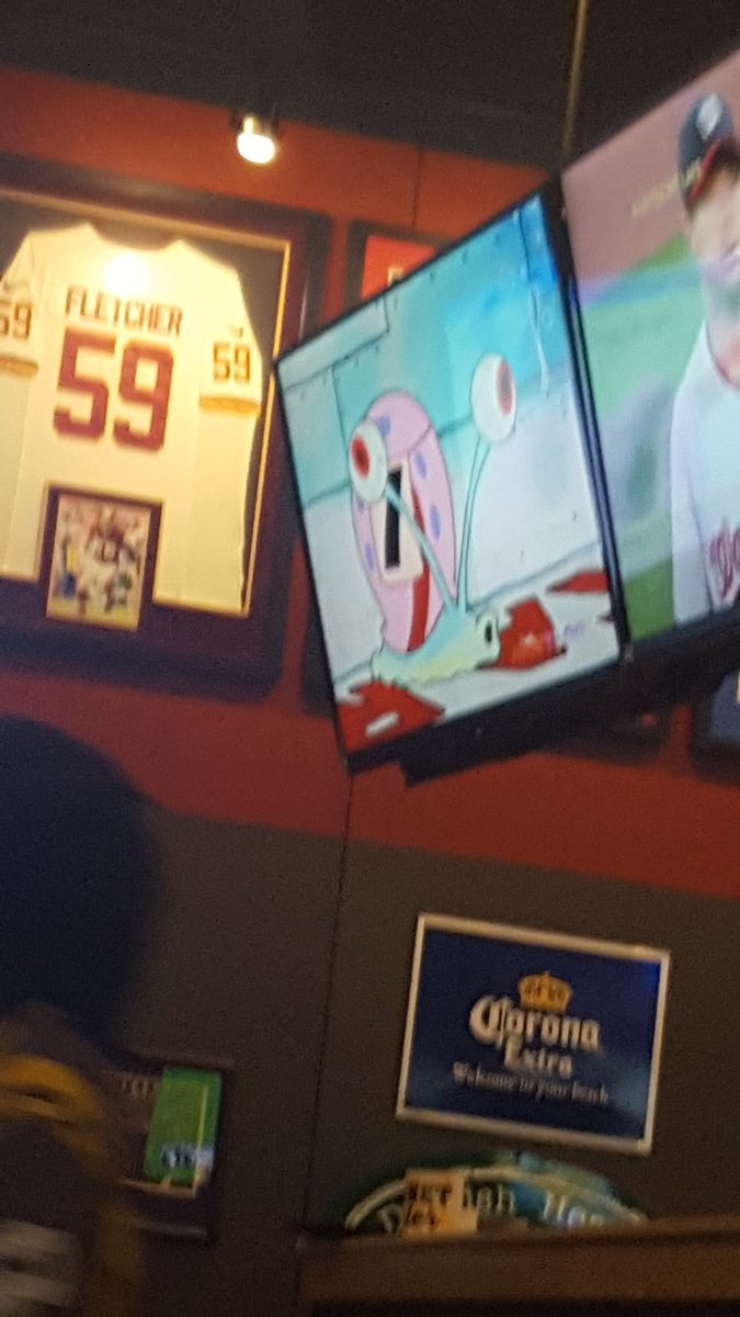 <a href="/BWWings/">Buffalo Wild Wings</a> where you can watch spongebob but not the event they are hosting.