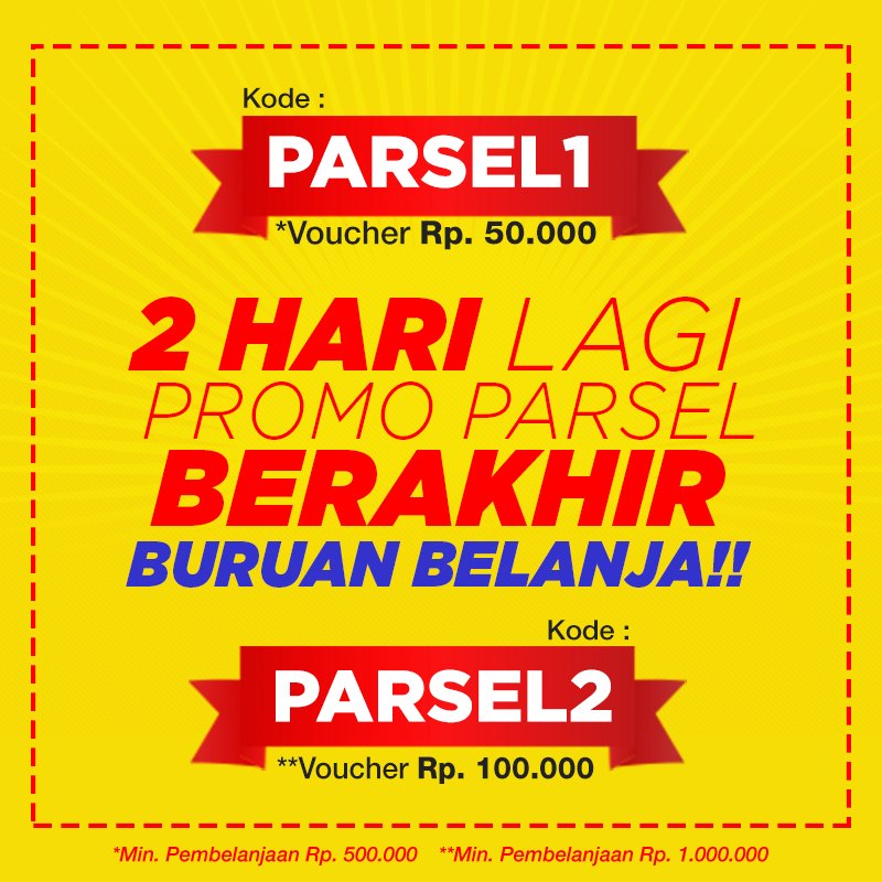 Matrix_shopping's tweet photo. Mau belanja hemat di #Matrixshop? Pakai voucher PARSEL. Tinggal 2 hari lagi promo berakhir. https://t.co/QwUJlD6gEB https://t.co/NmQH19vYb7