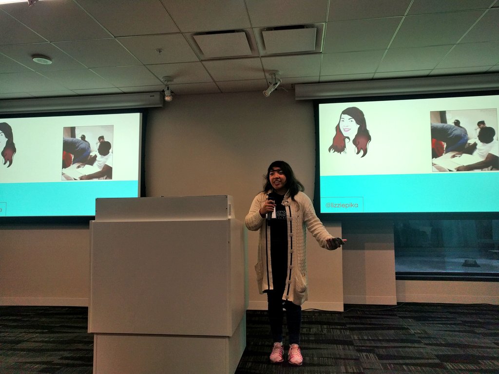 girlie_mac's tweet image. Yay, @lizziepika just gave a passionate talk about her experience at PubNub as a dev evangelist intern at #sfhtml5!