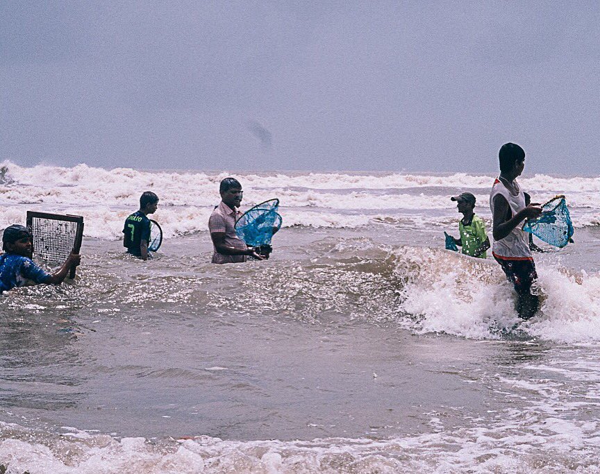 TheSilentConch's tweet photo. They collect and sell sea shells at Juhu beach, Mumbai. India. https://t.co/jiY4aUBFop