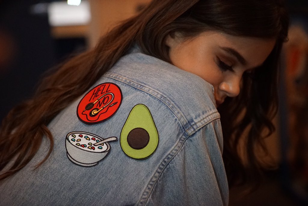 HaileeSteinfeld's tweet photo. HAIZ patches are available on my Bkstg! Keep up with the app for more details soon. 😈 https://t.co/i9TYktdOZS