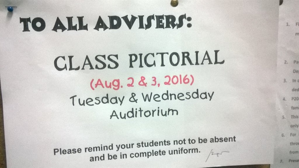 jjoyceemalit's tweet photo. First class pictorial as a class adviser. #sorryexcited #firsttimeto #4C https://t.co/1iN98moSF8