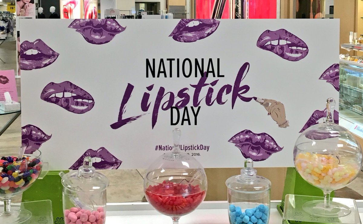 readyorNat's tweet photo. Did I need another lipstick? The answer is always yes. @hudsonsbay #NationalLipstickDay 💄💋💋💋 https://t.co/0mly4ENLe1