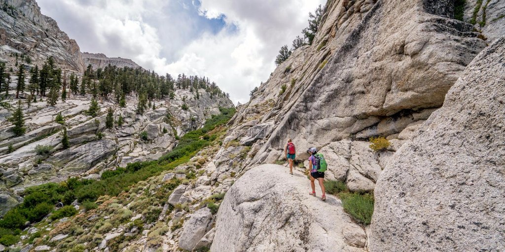 eddiebauer's tweet photo. The highest point in the continental US has been climbed by #50peaks. Track their progress: https://t.co/dU5wRzWW5H https://t.co/cfYC49t0XU