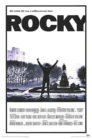 RockyLegacies's tweet photo. Original Rocky movie poster. This entire movie as a million-to-one shot upon its release in 1976 https://t.co/9581scCdMh