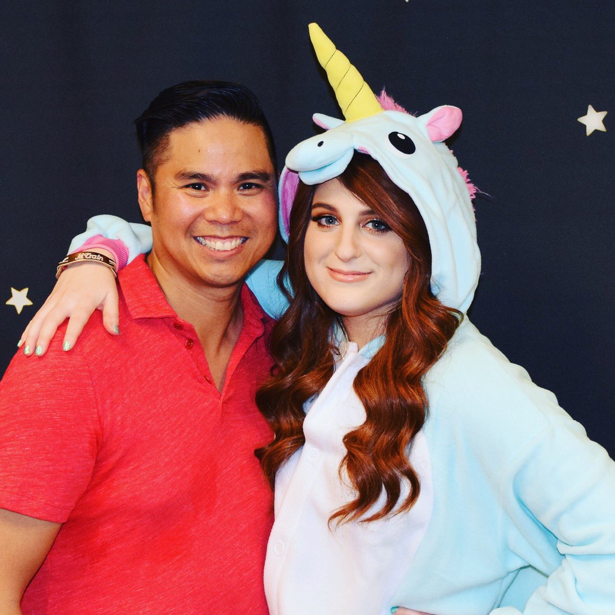 djriddler's tweet photo. "if I was you I'd wanna be me too" with @meghan_trainor #meghantrainor #meghantron https://t.co/IeEFVnjbiK