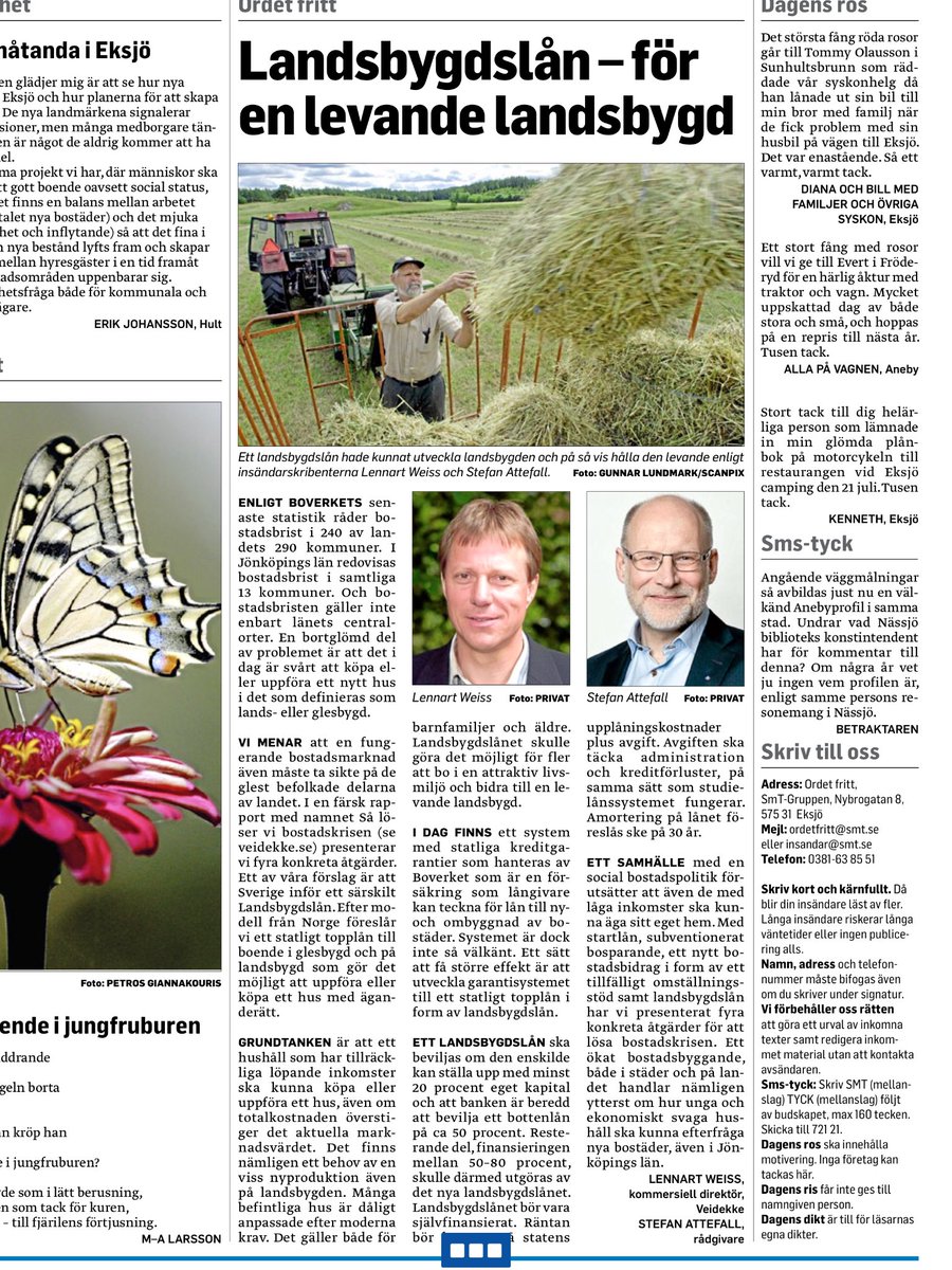 ireneoskarsson's tweet photo. Äntligen konkreta förslag för landsbygden, tack @SAttefall , nu hoppas jag att landsbygdskommittén lyssnar #svpol https://t.co/lo6WW9gjl3