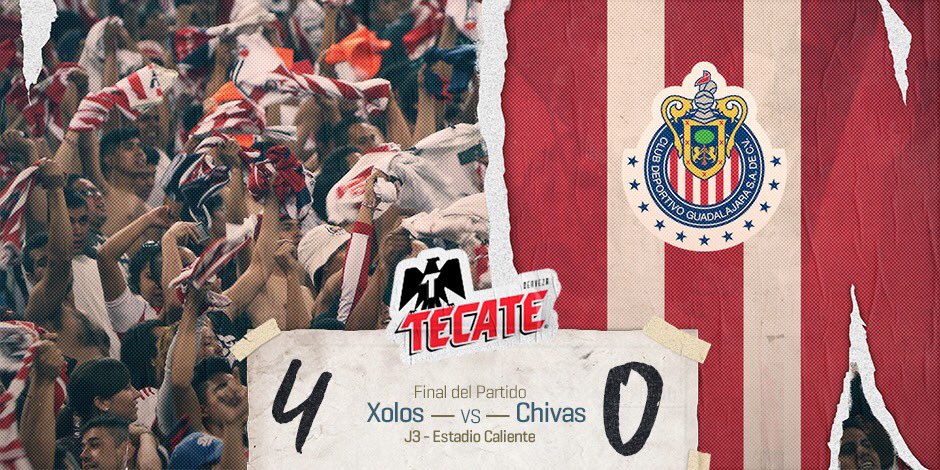 Chivas's tweet photo. Fin del partido. https://t.co/TBjW6FoCVy