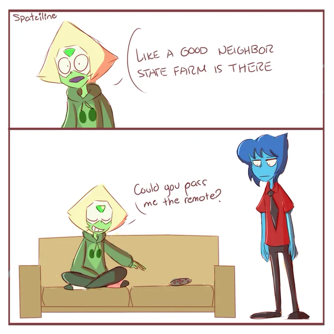 Lapis and Peri Random AU Day 3 - State Farm Commercial #StevenUniverse 