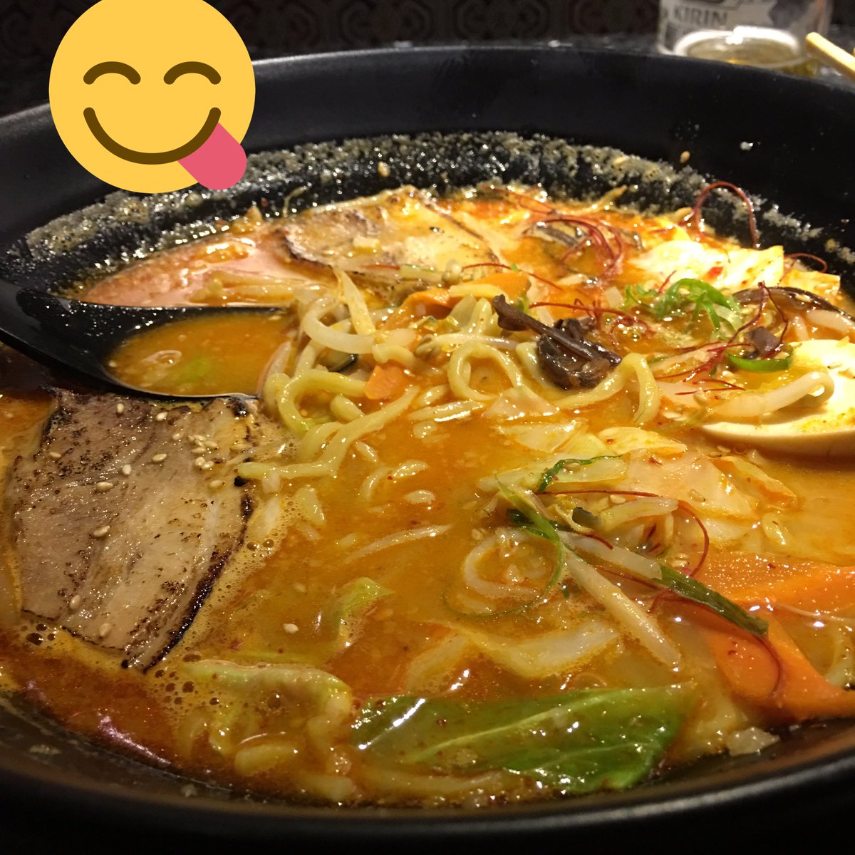 Spicy miso ramen at <a href="/kashirajpanese/">Kashira Japanese</a> , yum! #lovela #japanesefood