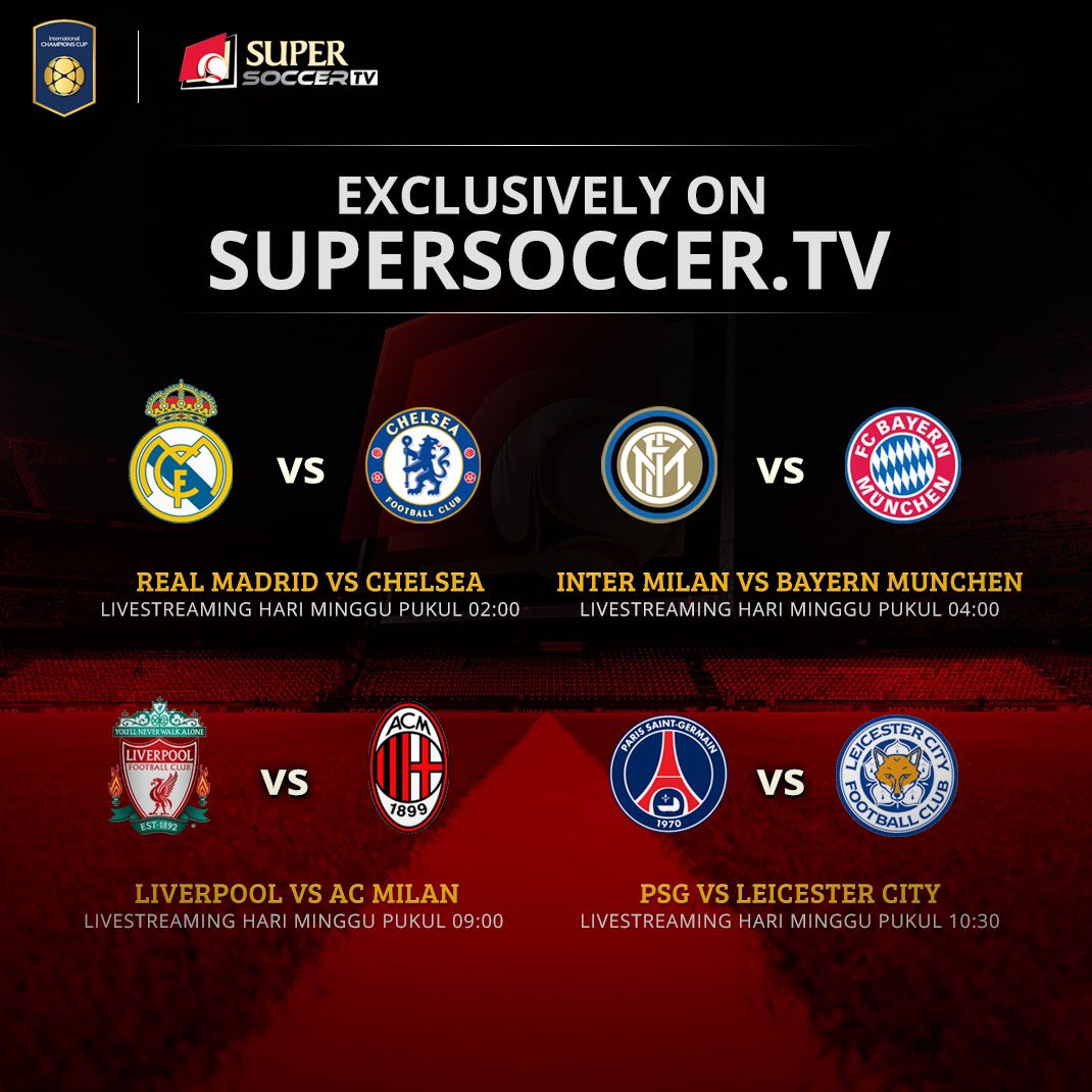 my_supersoccer's tweet photo. Jadwal streaming besok pagi https://t.co/QattVzskJK