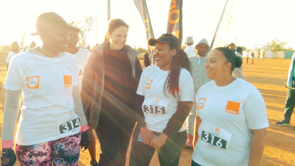 orangebw's tweet photo. About to #RunOPM #TeamOrange 15km race.. Phikwe we out here #OPM https://t.co/6Z8DhMtGnE