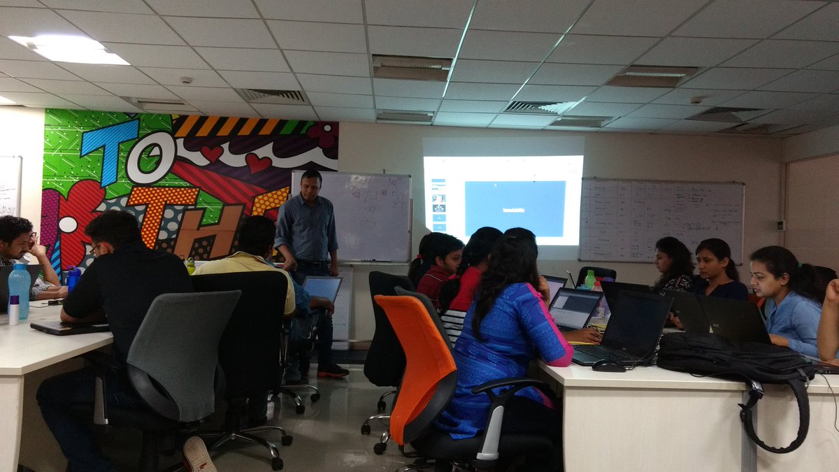 kmtabish's tweet photo. A day with React. #reactjs @tothenew
Session on #reactjs https://t.co/92wxRABbbK