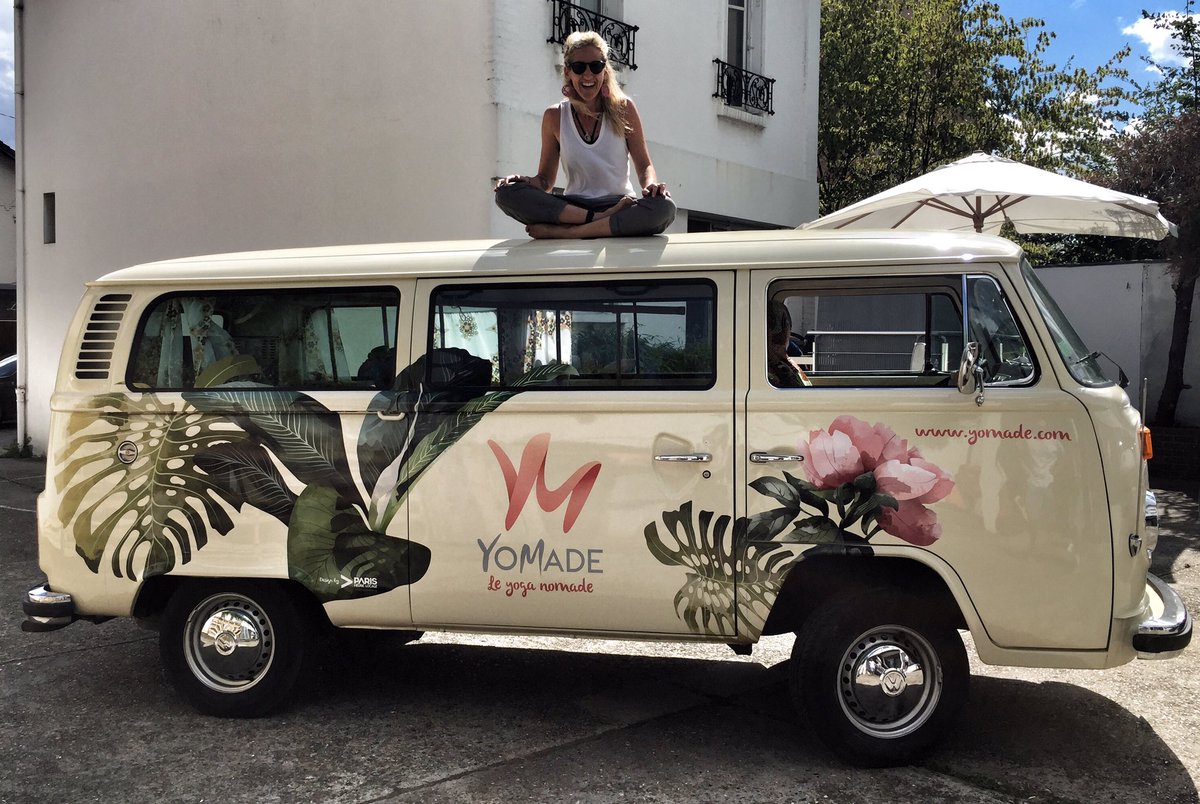 Bullprint's tweet photo. #wrapping #carwrapping #marquagevehicule #happyaxelle #yomade #com #marketing #pub #combi #vw @ParisHeureLocal https://t.co/kBaLDPJhFw