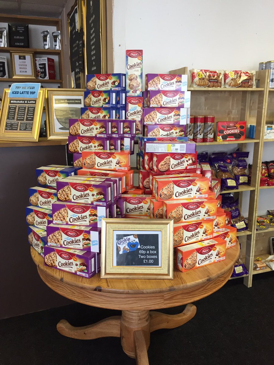 Come down and enjoy a drink with us today! We have your favourite biscuits 2 for £1!