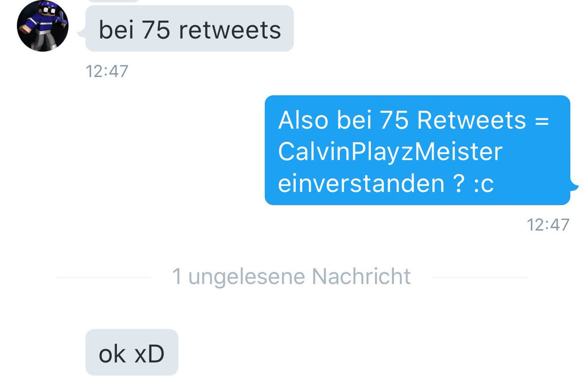 CalvinPlayz's tweet photo. ♻️BITTE ALLE RETWEETEN♻️ damit sich @pundplays in MC CalvinPlayzMeister umbenennt... BITTE MACHT MIT 🙊😏 https://t.co/f4a1WccZIc