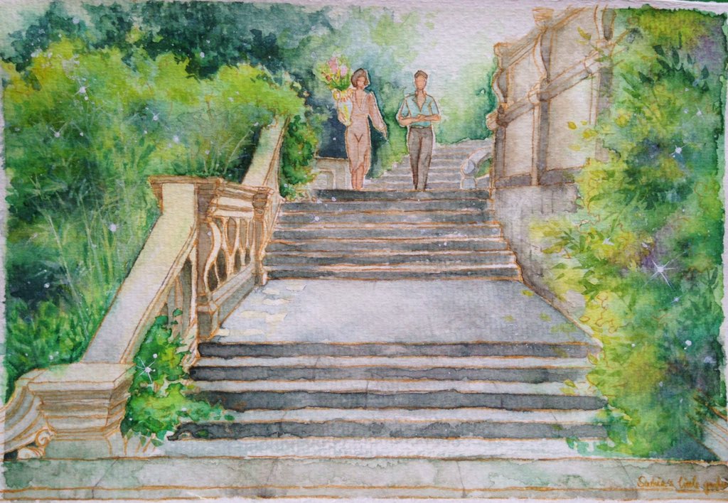 SADIEKBS's tweet photo. #JamesMcAvoy #Atonement #watercolor #garden https://t.co/kPRxvWc70e