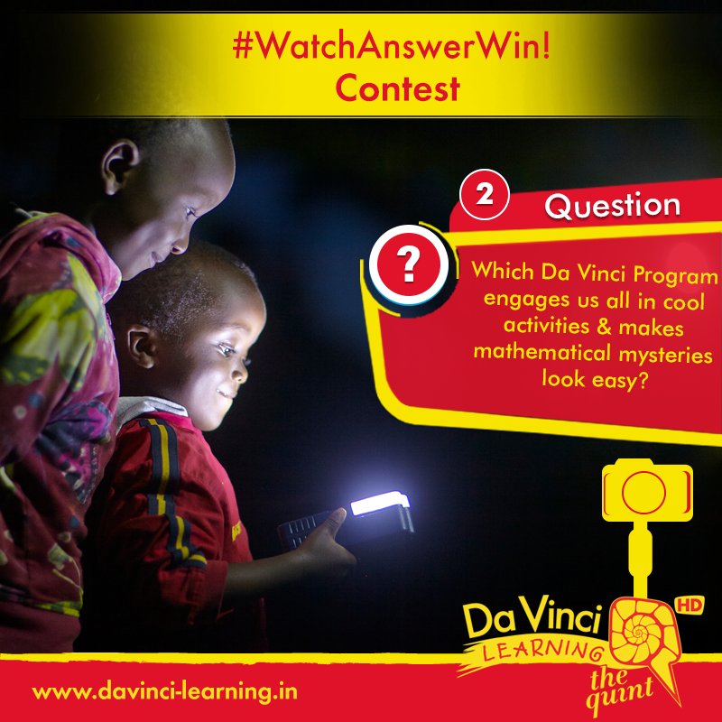 DVLIndia's tweet photo. Have you seen all videos of Da Vinci Learning? Lets check #WatchAnswerWin!#Contest #StartSomethingSmarter #contest https://t.co/SSDtPnLId3
