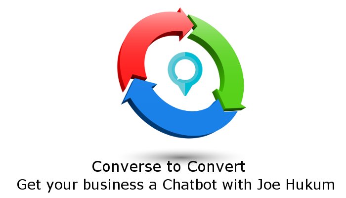 JoeHukum's tweet photo. Converse to Convert. Get customized chatbots for your business https://t.co/Qx17ymnC9g  #chatbots #bots #chat https://t.co/u1w3DDHyit