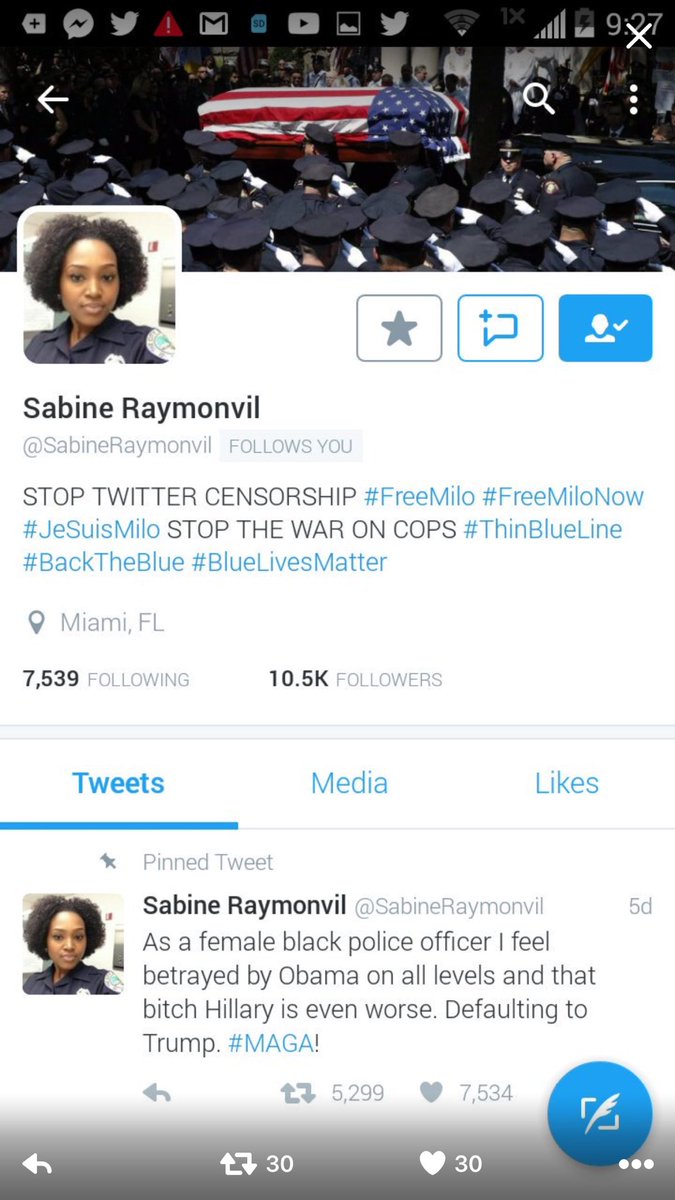 MichaelHBlank's tweet photo. @Jack @Support
What? #TWTR gets slammed in the markets so you slap this officer down? #FreeMilo & @SabineRaymonvil https://t.co/R0kO4aOX0X