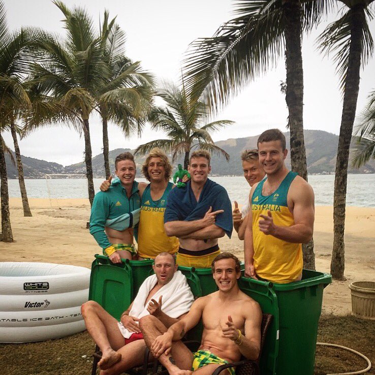 Brazil making ice baths that little bit easier 🌴🌴