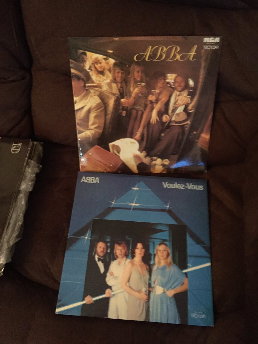 andrewjwalsh's tweet photo. Found the Kamahl and ABBA collections amongst boxes of records at dads place #decluttertime https://t.co/FJbPO9eksT
