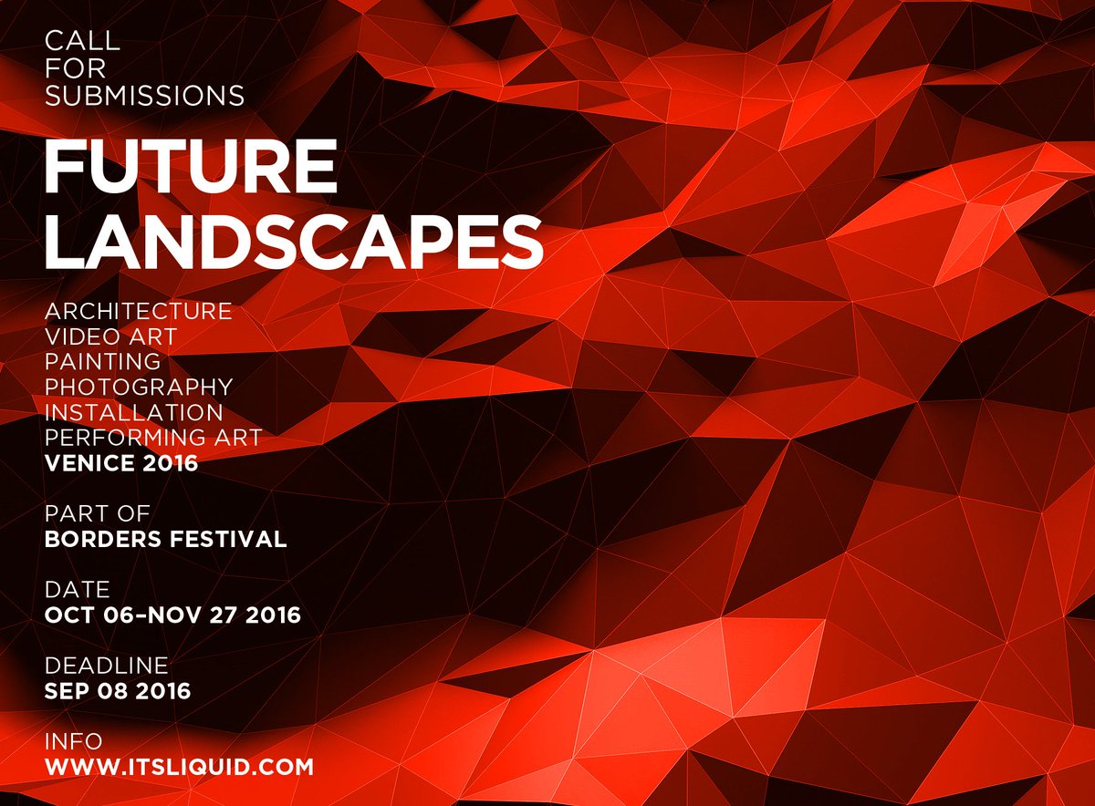 Submit to FUTURE LANDSCAPES! buff.ly/2a8ceFP @lucacurci_com
