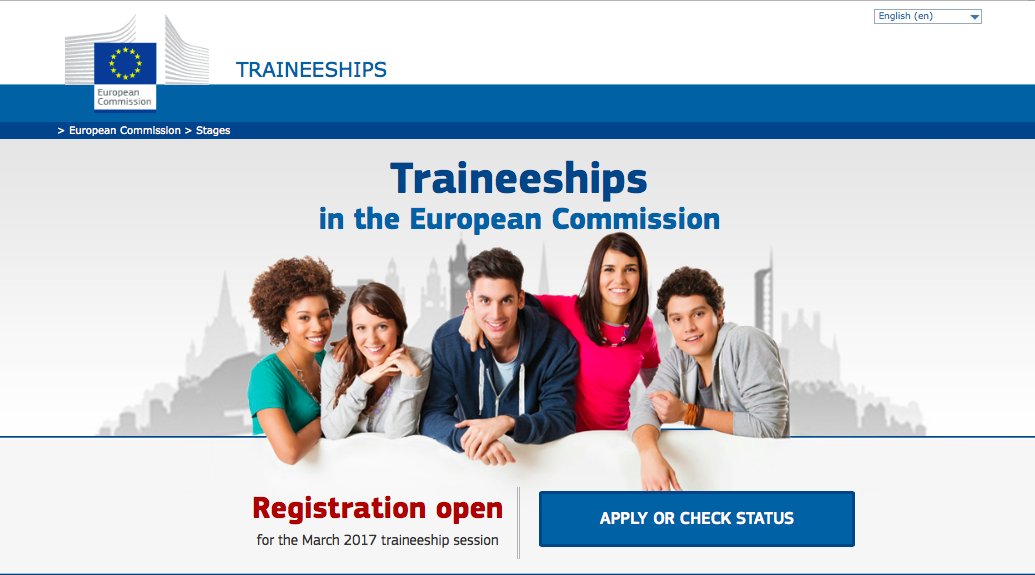 MicheTiraboschi's tweet photo. Tirocini da 1.100 euro al mese presso la @EU_Commission https://t.co/yZD1toRpEY Applications: 18 July-31 August 2016 https://t.co/EPIGTSNr3x