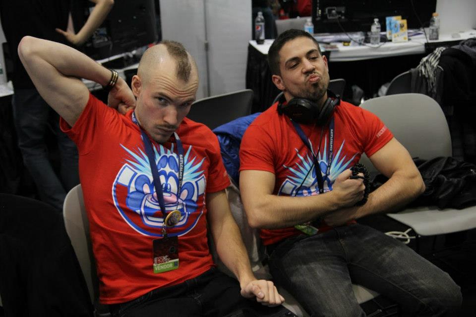 TeeLopes's tweet photo. Me and #sonicmania's art director, the amazing Tom Fry from @PagodaWestGames... showing off #majormagnet at PAX 2013 https://t.co/42dGzA0VXq