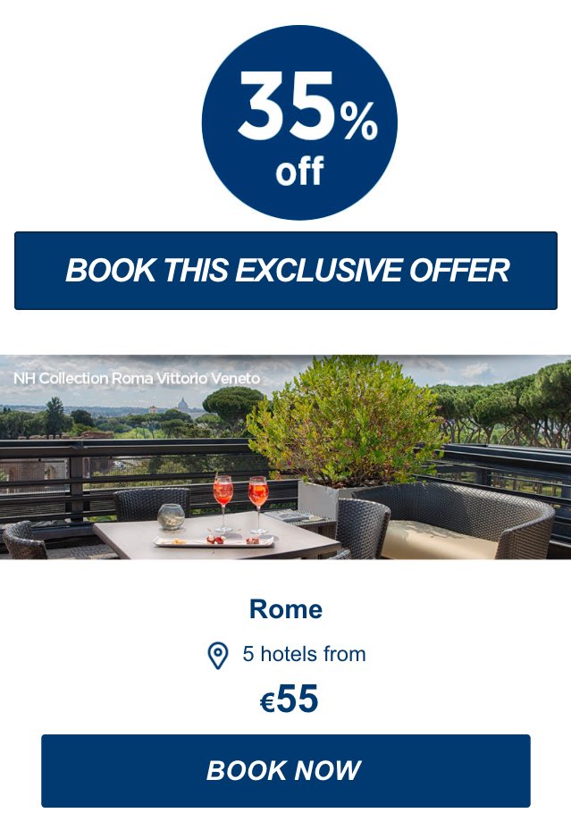 magicarp8's tweet photo. Members enjoy 35% off & breakfast included at all NH Hotel Group properties in Italy! #Magical #MagiCarpet https://t.co/vN4KFvoosj