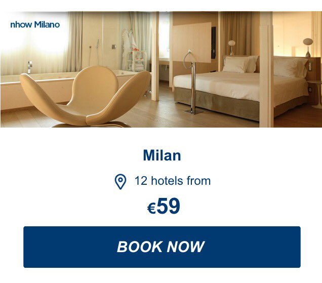 magicarp8's tweet photo. Members enjoy 35% off & breakfast included at all NH Hotel Group properties in Italy! #Magical #MagiCarpet https://t.co/vN4KFvoosj