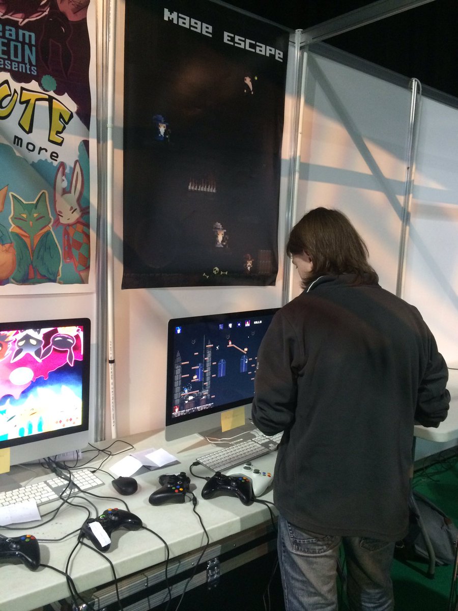 MageEscape's tweet photo. Set up and ready for day two! Come and give us a visit. @RTGFest @RTG_Indie https://t.co/TlO3yvG9pX
