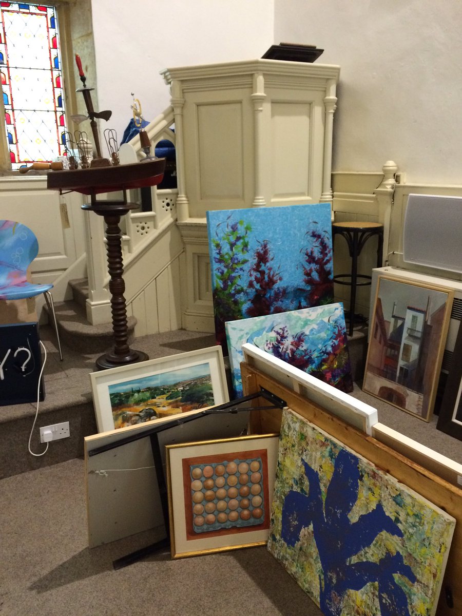 IlminsterArts's tweet photo. Lots of amazing artworks arriving in readiness for the 2016 #IlminsterOpen - prize giving event is on Monday, 5pm https://t.co/0IVkptStPz