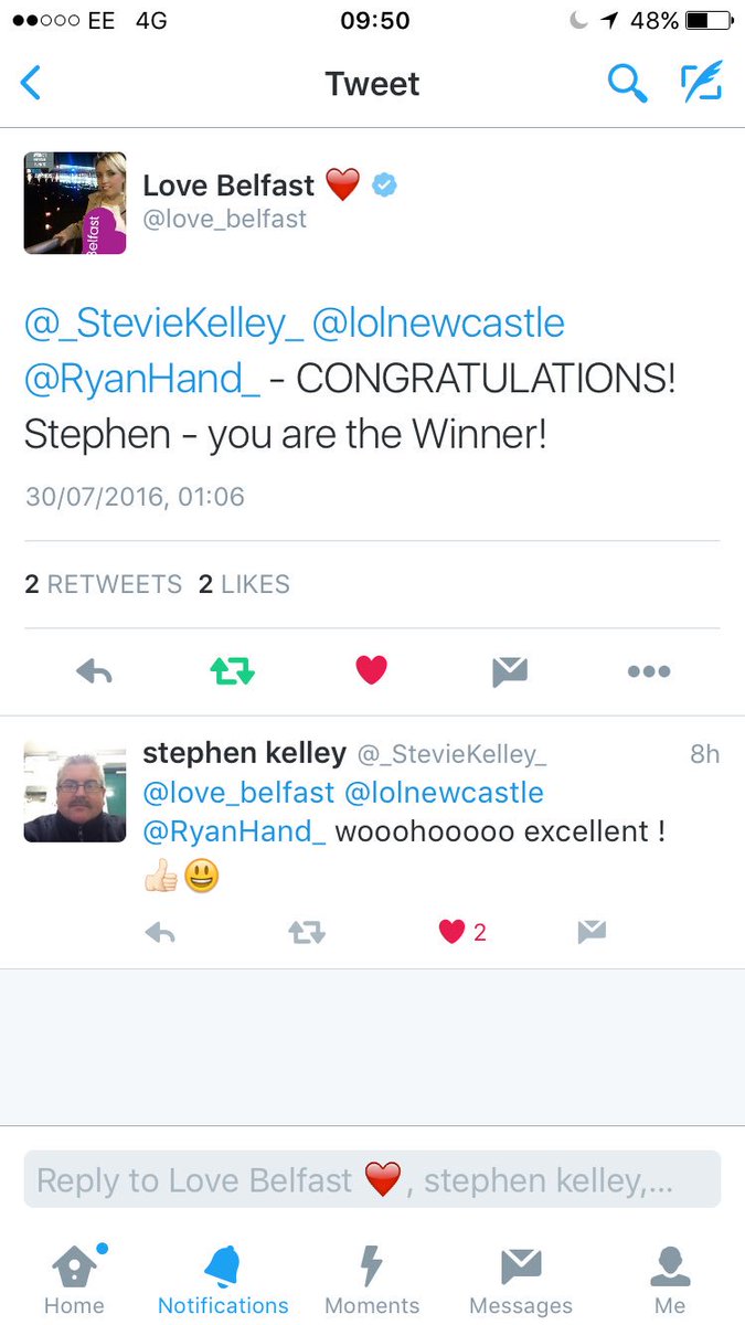 Congrarulations to <a href="/_StevieKelley_/">stephen kelley</a> who has won 2 tickets to see Lee Nelson courtesy of our <a href="/love_belfast/">Love Belfast ❤️</a> giveaway😄