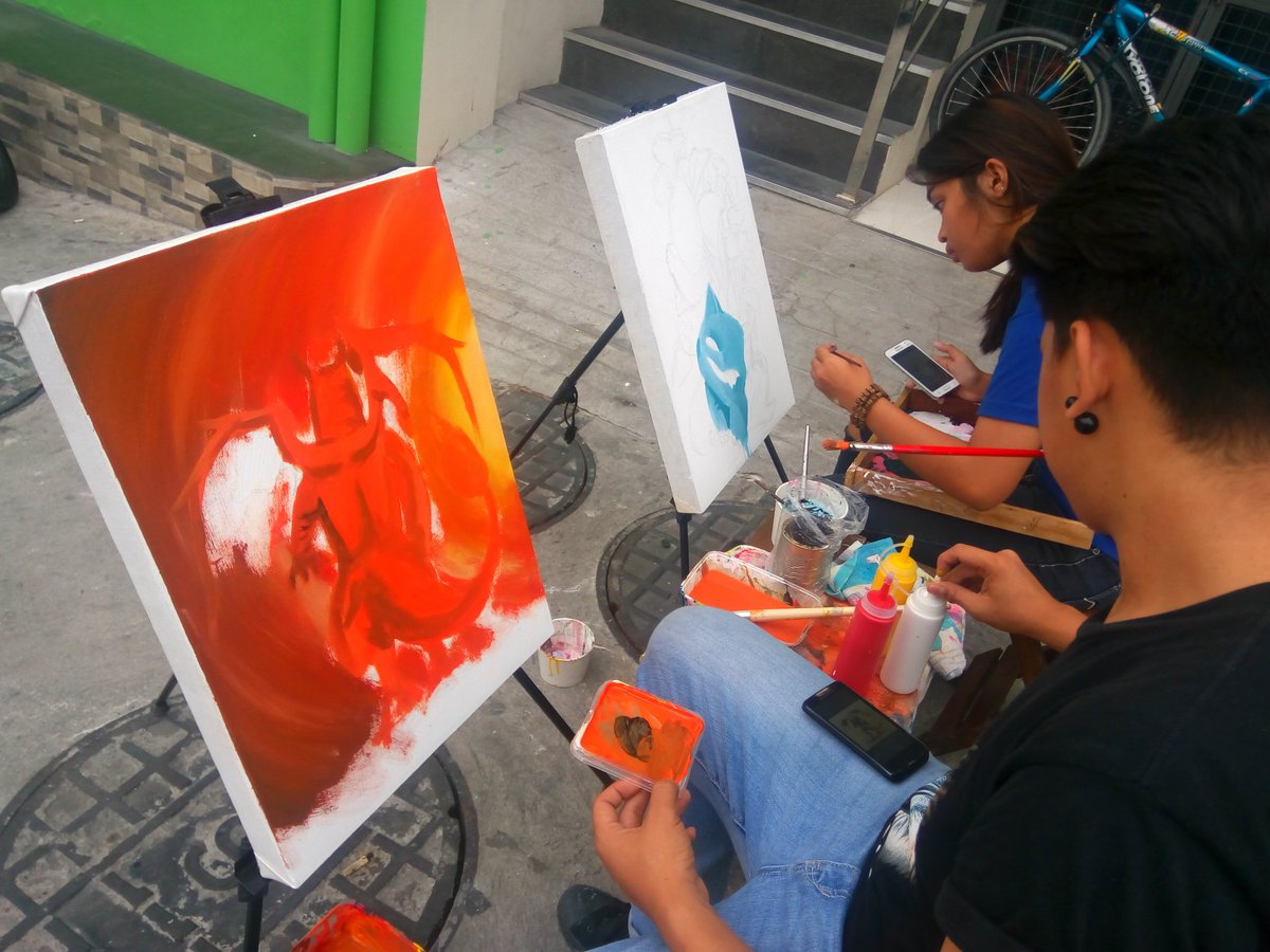 inyiyruma's tweet photo. Cool! #Pokemon is their theme here at @artstockroomph ON THE SPOT Painting at @RedSandBarPH 👌👌👌 https://t.co/j8c12QA3L0