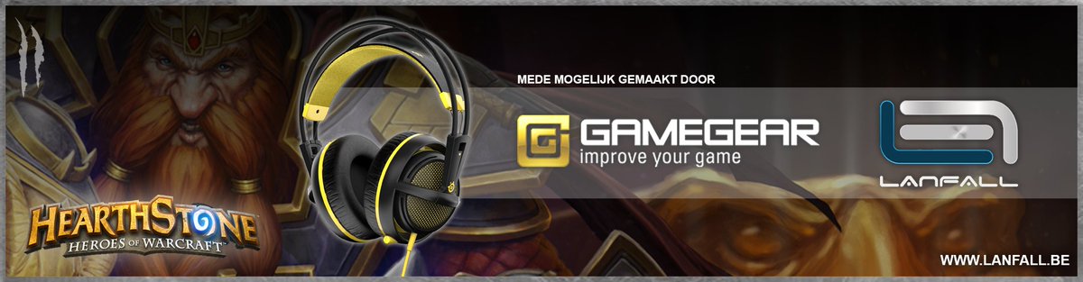 lanfall's tweet image. The second price for @PlayHearthstone is the @SteelSeries Siberia 200 Headset. lanfall.be
