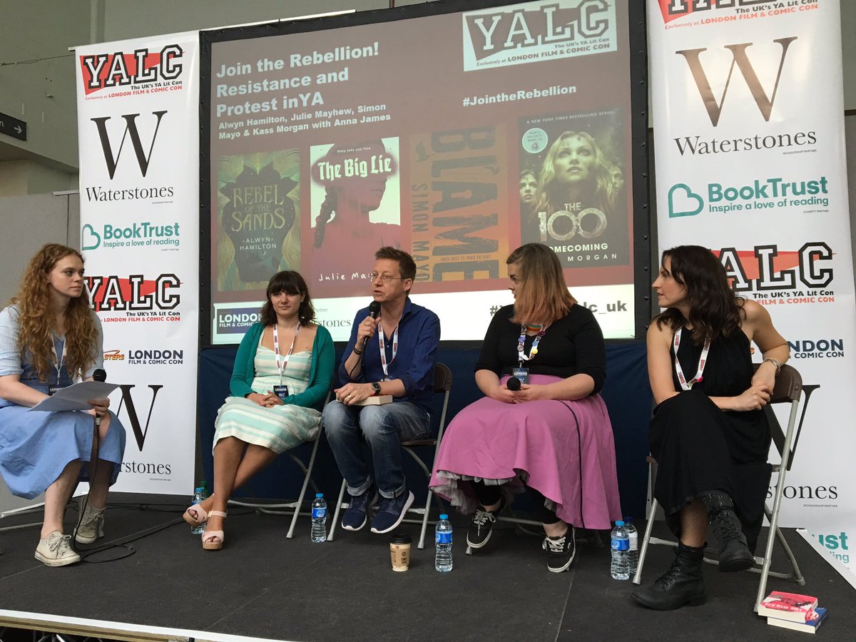 penguinplatform's tweet photo. Kicking off day 2 of @yalc_uk is @simonmayo talking about rebellion and protest in YA #YALCon2016 #AreYouToBlame https://t.co/amQlH9zox9