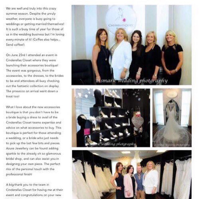 Cinderdresses's tweet photo. Thrilled with the write up on @hi__magazine Thank You @AlexandraKateM @WeddingExpCork @materialboycork @Kaylz_D https://t.co/0CwlUSBOIE