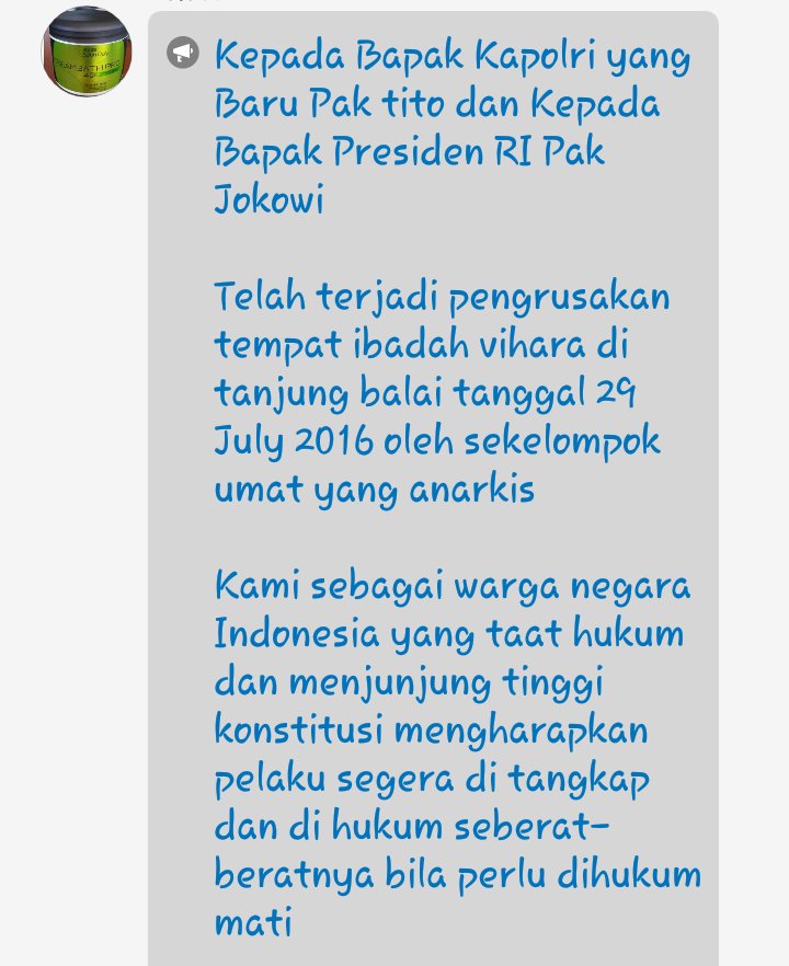 rinnitrianater1's tweet photo. Dear, Pak Presiden. Berikut broadcast yg saya dapatkan dr teman2 sy d daerah tj balai, sumut. @jokowi https://t.co/TowRGJM4dB