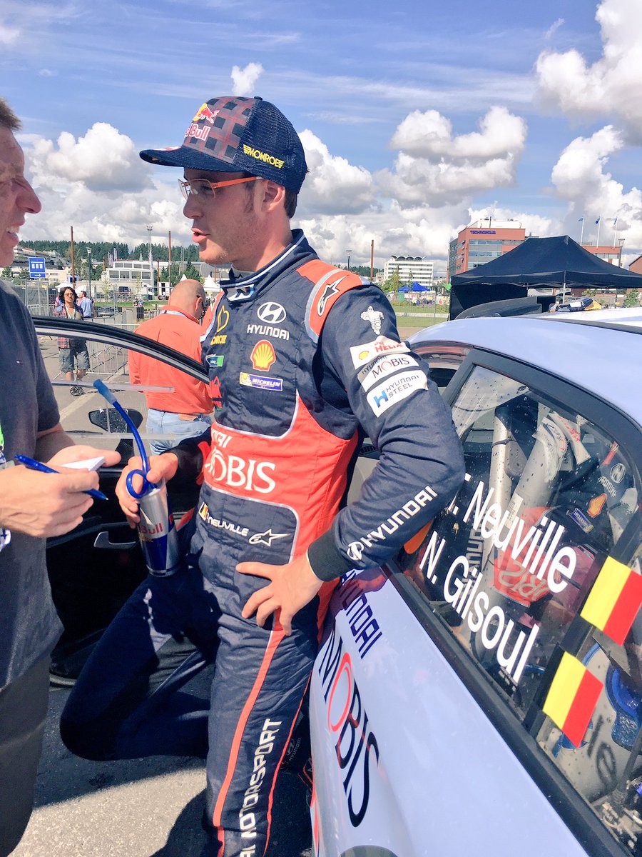 thierryneuville's tweet photo. Back to Jyväskylä! #MiddayService #RallyFinland https://t.co/IF1wFy8nkz