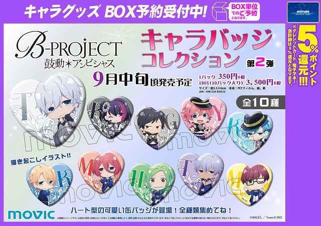 tmtmkn8's tweet photo. 【交換】B-PROJECT Bプロ キャラバッジコレクション

譲￤金城 阿修 音済 王茶利 野目 釈村
求￤愛染健十

３ＢＯＸ予約済み。まとめてお取引きできる方優先。検索からでもお気軽にお声がけください https://t.co/5aXpmHuq5W