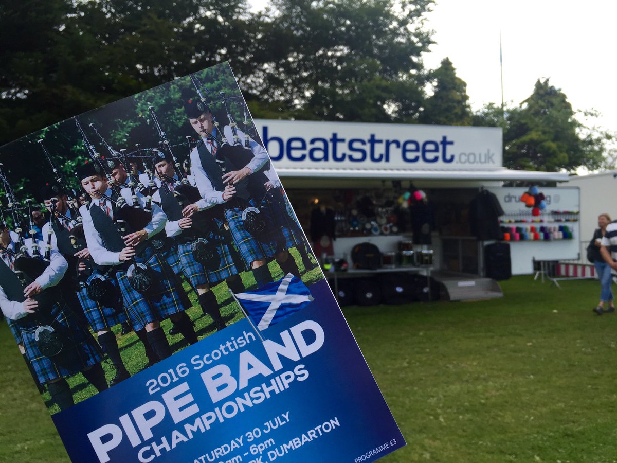 BeatStreetltd's tweet photo. Come and visit @BeatStreetltd in Dumbarton! #scottishpipebandchampionships #pipeband https://t.co/5jx0ykZ51u